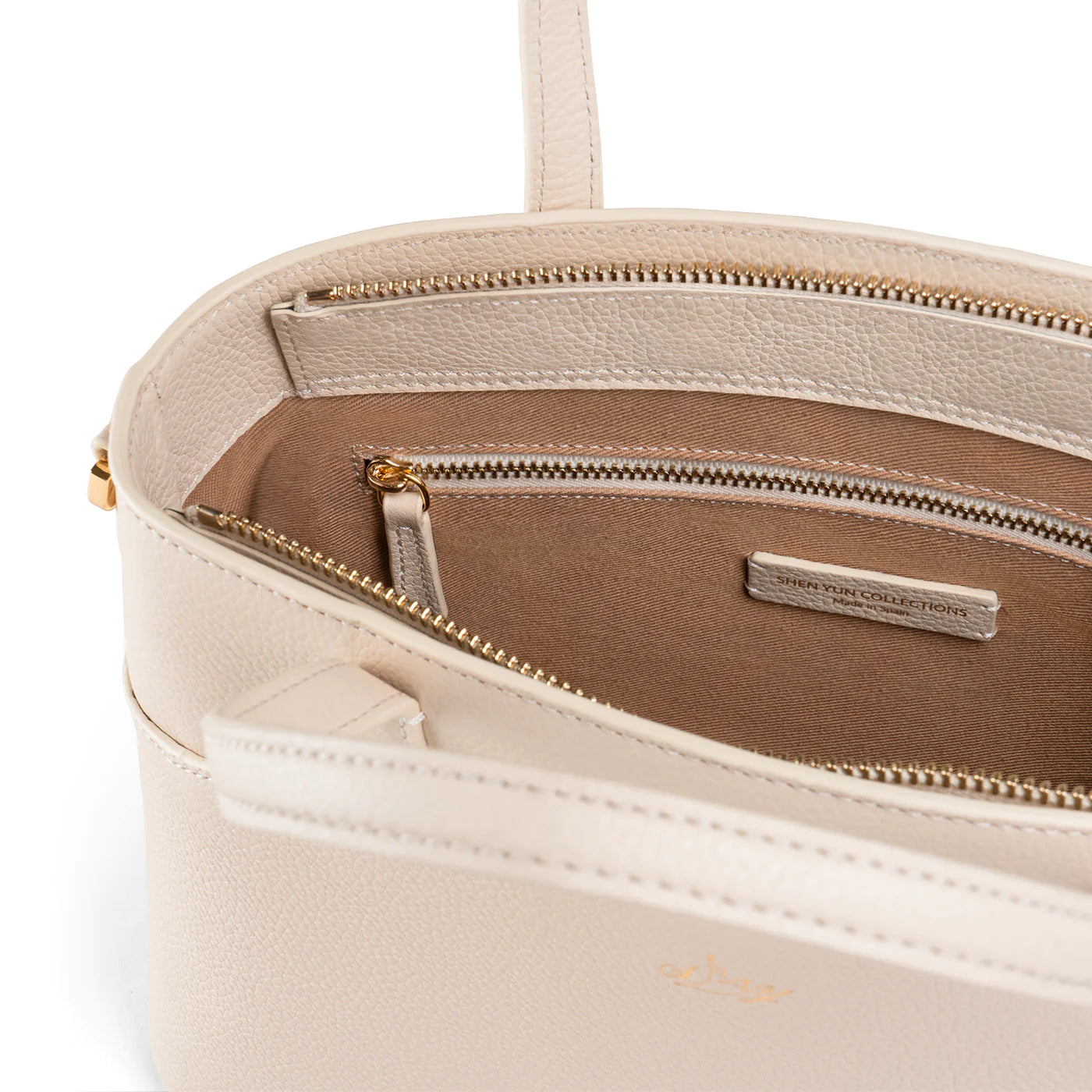 Tang Dynasty Grace Crossbody - Parchment Beige