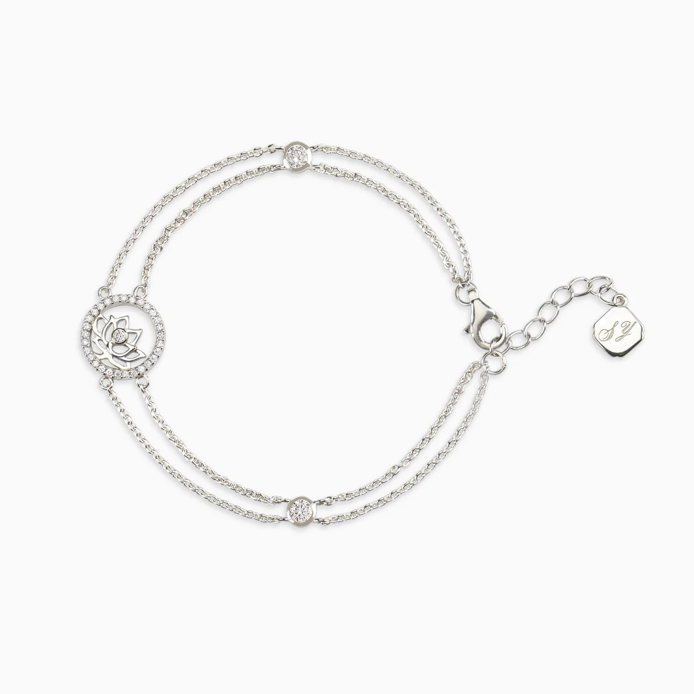 Lotus Fairies Bracelet - Silver