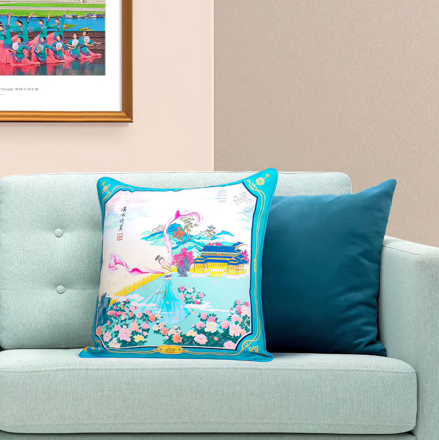 Delicate Beauty of the Han Cushion Cover