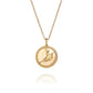 Divine Grace  Pendant- 18kt Yellow Gold with Gold Mother of Pearl