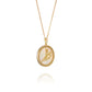 Divine Grace  Pendant- 18kt Yellow Gold with Gold Mother of Pearl