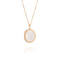 Divine Grace Pendant - 18kt Rose Gold with White Mother of Pearl