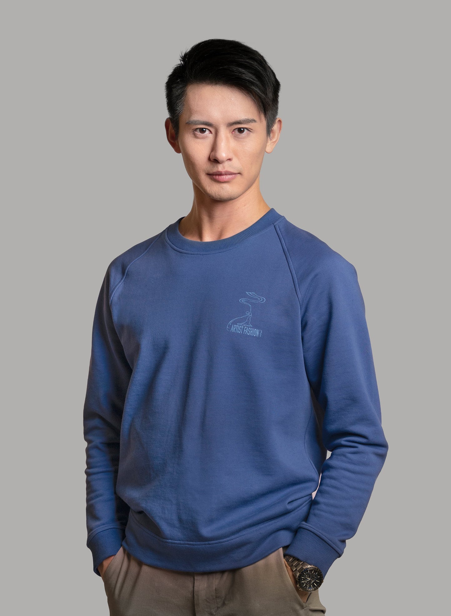 Men's Timeless Virtues Sweatshirt - Dusty Blue