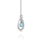 The Heavenly Phoenix Earrings 18kt White Gold with Aquamarine