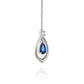 The Heavenly Phoenix Earrings 18kt White Gold with Sapphire