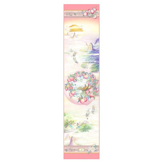 The Peaches of Immortality Long Silk Scarf