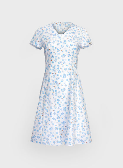 Women's Floral-Print Summer Dress - Blue