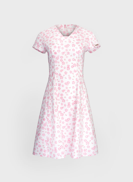 Women's Floral-Print Summer Dress - Pink
