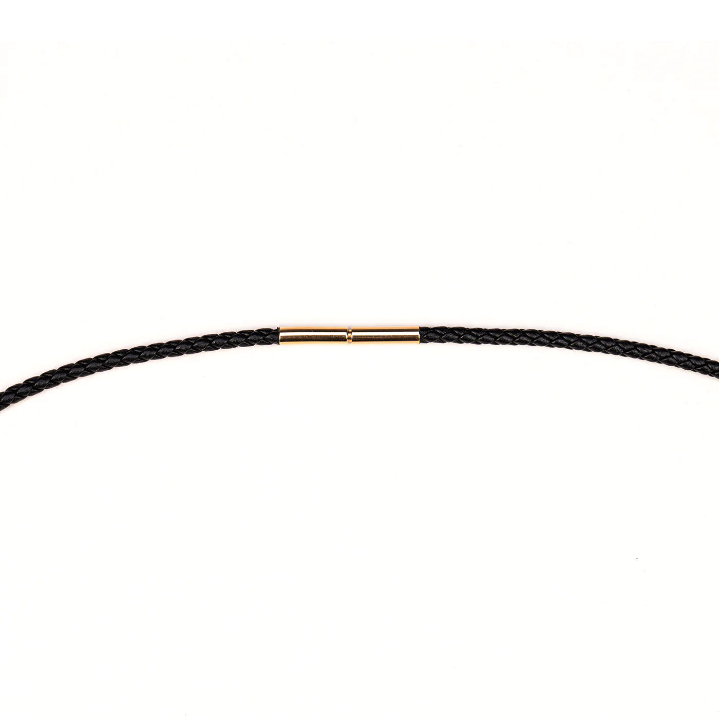 Leather Cord Chain with 18kt Yellow Gold Clasp