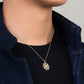 Falun Pendant - 24kt Yellow Gold 25mm ( with 18kt yellow gold chain）