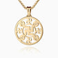 Falun Pendant - 24kt Yellow Gold 25mm ( with 18kt yellow gold chain）