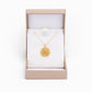 Falun Pendant - 24kt Yellow Gold 17mm with 18kt Yellow Gold Chain