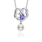 The Timeless Blessings Necklace  18kt White Gold with Tanzanite