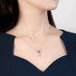 The Timeless Blessings Necklace  18kt White Gold with Tanzanite
