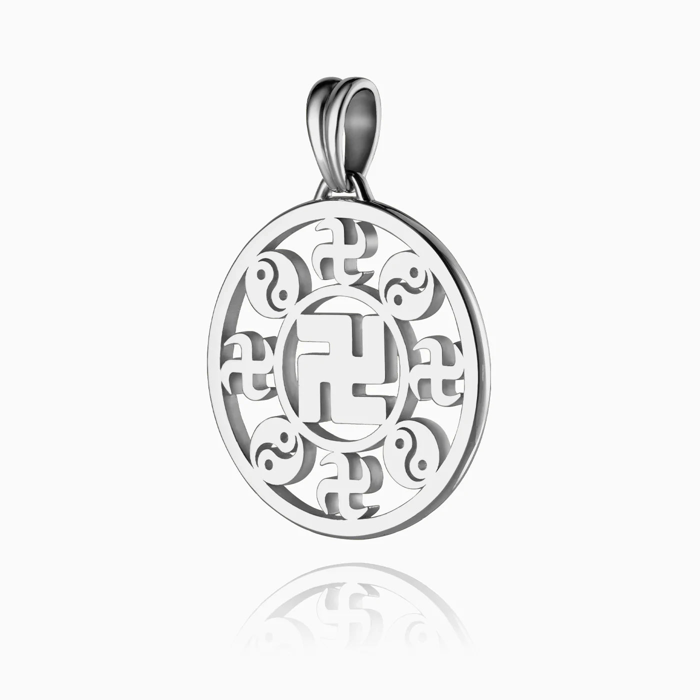 Falun Pendant - 18kt White Gold 25mm Without Chain